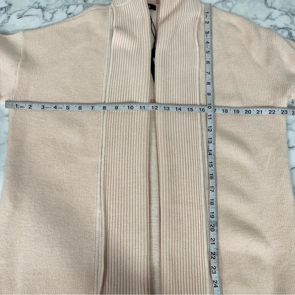 ALLBIRDS The Cardi Long Duster Cardigan 100% Merino Wool Aspen Peach Pink Small - Picture 4 of 12